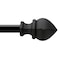 Kenney Mfg Kenney Waverly 3/4" Fast Fit Easy Install Decorative Window Curtain Rod, 42-120", Black KN80803NP - alternate 1